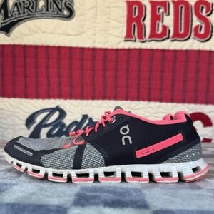 Size 7 - Swiss Engineering Womens Gray Pink Running Training Shoes Preowned
